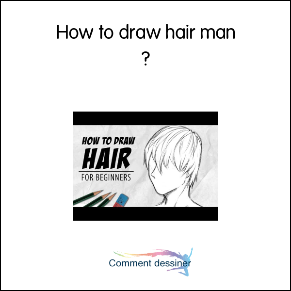 How to draw hair man